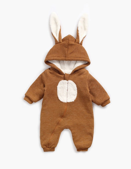 Load image into Gallery viewer, Baby Cartoon Shape Design Soft Fleece Thickened Romper In Autumn &amp; Winter by MyKids-USA™
