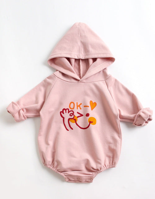 Load image into Gallery viewer, Baby Girl 1pcs Cartoon Pattern Long Sleeved Funny Onesies With Hat by MyKids-USA™
