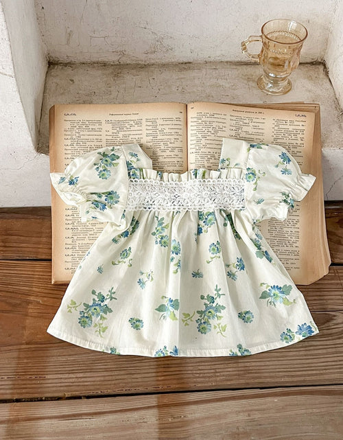 Load image into Gallery viewer, Baby Girl Flower Pattern Square Neck Onesies &amp; Sets by MyKids-USA™
