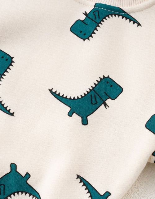 Load image into Gallery viewer, Baby Boy 1pcs Cartoon Dinosaur Pattern Long Sleeves O-Neck Bodysuit &amp; Hats by MyKids-USA™
