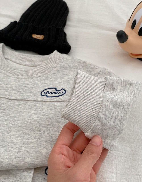 Load image into Gallery viewer, Baby Letter Graphic Pullover Hoodies With Pants Spring Sets by MyKids-USA™
