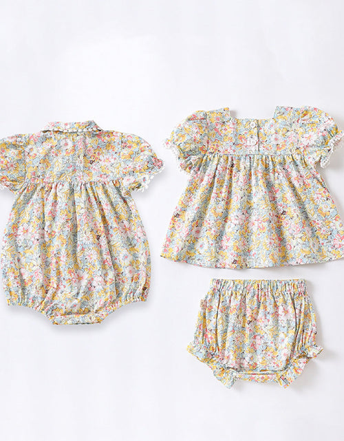 Load image into Gallery viewer, Baby Floral Pattern Fashion Princess Onesie&amp;Sets by MyKids-USA™
