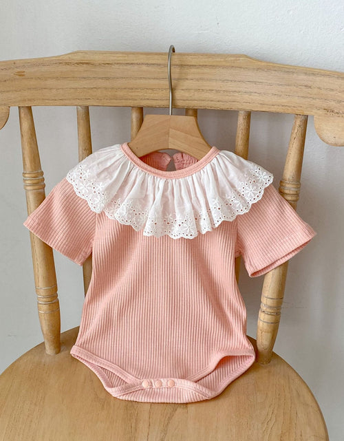 Load image into Gallery viewer, Baby Girl Solid Color Onesies With Cardigan In Summer by MyKids-USA™

