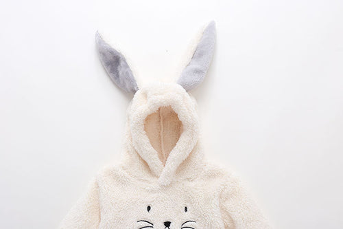 Load image into Gallery viewer, Baby Embroidered Pattern Rabbit Ear Design Thickened Onesies Bodysuit by MyKids-USA™

