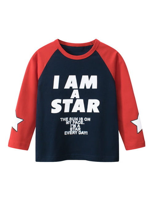 Load image into Gallery viewer, Baby Slogan Print Pattern Color Matching Design Long Sleeve Shirt by MyKids-USA™
