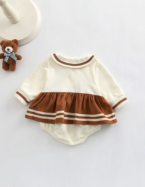 Load image into Gallery viewer, Baby Girl Cartoon Bear Embroidered Pattern College Style Kids Valentine’s Day Clothes by MyKids-USA™

