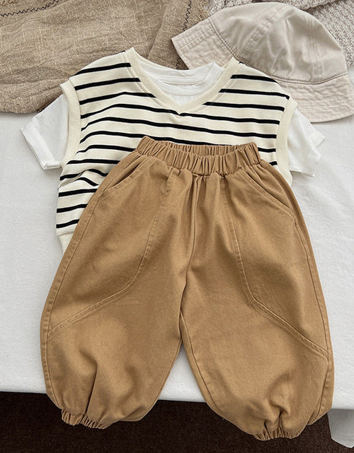 Load image into Gallery viewer, Baby Solid Color Quality Loose Casual Pants Trousers by MyKids-USA™
