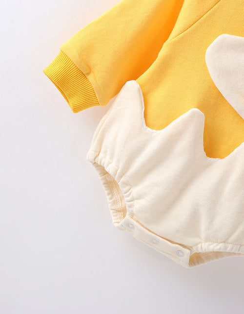 Load image into Gallery viewer, Baby Cartoon Egg Shape Design Long Sleeved Cute Bodysuit With Headband by MyKids-USA™
