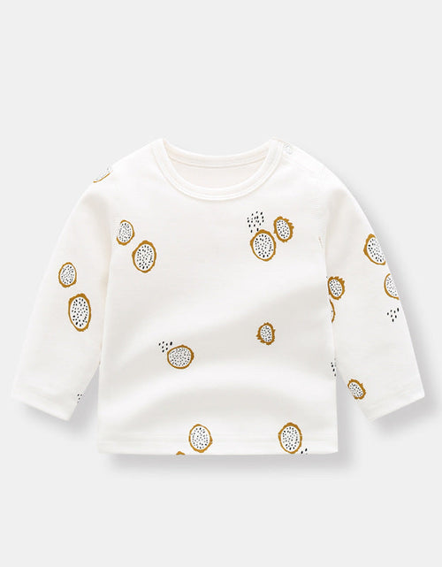 Load image into Gallery viewer, Baby 1pcs Allover Fruit Graphic Long Sleeve Bottoming Shirt &amp; Trousers Sets by MyKids-USA™
