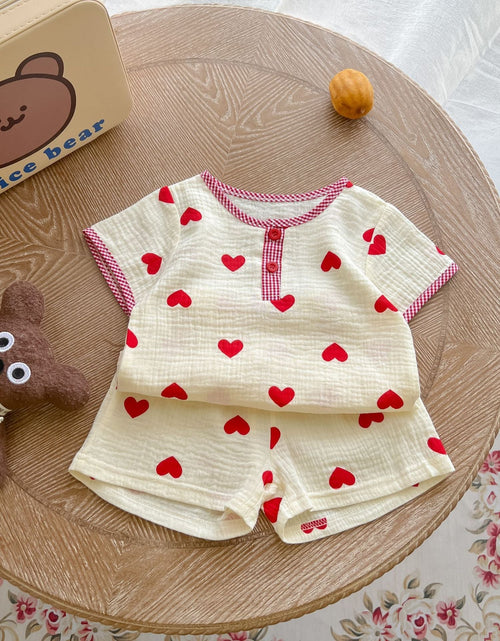 Load image into Gallery viewer, Baby Print Pattern T-Shirt Combo Shorts In Summer Sets by MyKids-USA™
