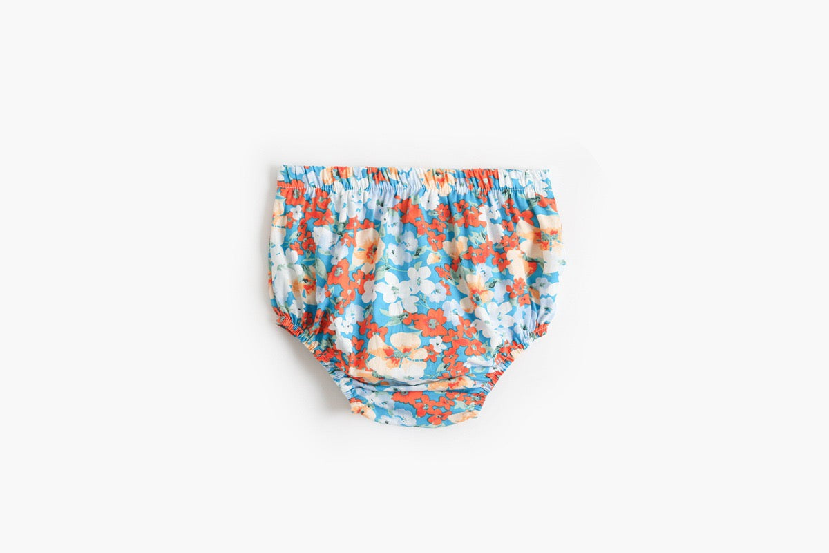 Baby Girl Flower Pattern Sling Loose Tops With Shorts Sets by MyKids-USA™
