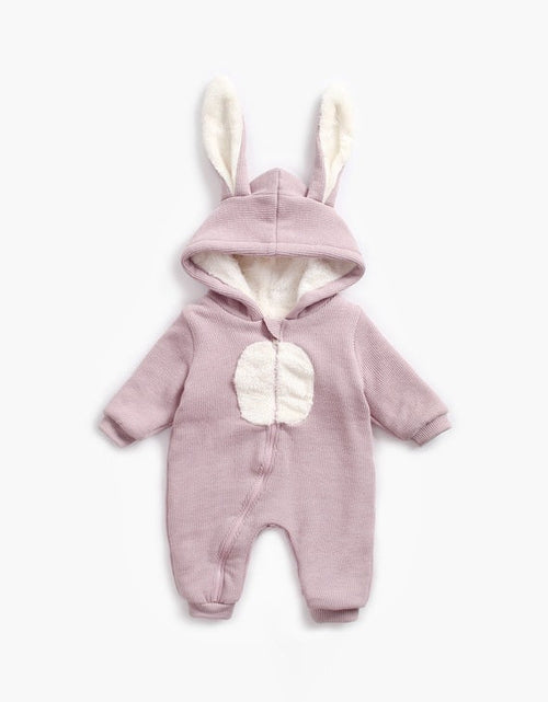Load image into Gallery viewer, Baby Cartoon Shape Design Soft Fleece Thickened Romper In Autumn &amp; Winter by MyKids-USA™
