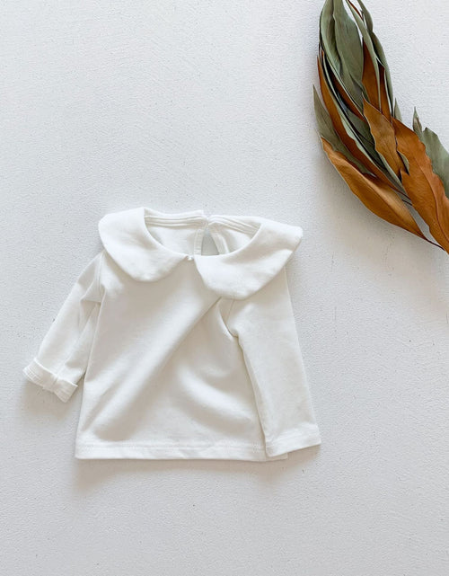 Load image into Gallery viewer, Baby Girl Solid Doll Collar Top by MyKids-USA™
