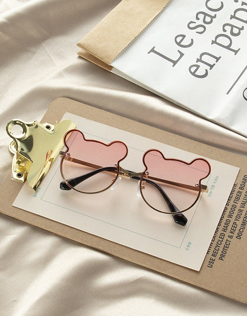 Load image into Gallery viewer, Girls Colorful Lenses Cartoon Frame Shape Fashion Sunglasses by MyKids-USA™
