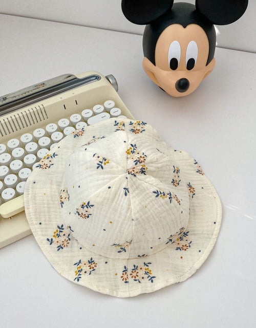 Load image into Gallery viewer, Baby Flower Pattern Sling Design Onesies Dress With Hat by MyKids-USA™

