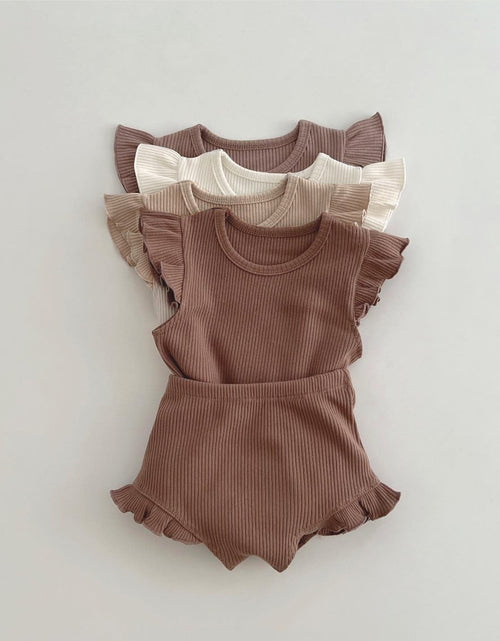 Load image into Gallery viewer, Baby Solid Color Crewneck Tops Sets by MyKids-USA™
