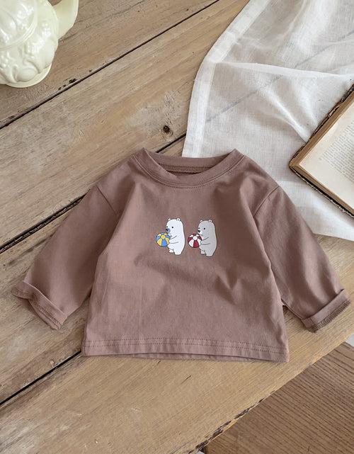 Load image into Gallery viewer, Baby Cartoon Print Tops With Waffle Fabric Strap Onesies Sets by MyKids-USA™
