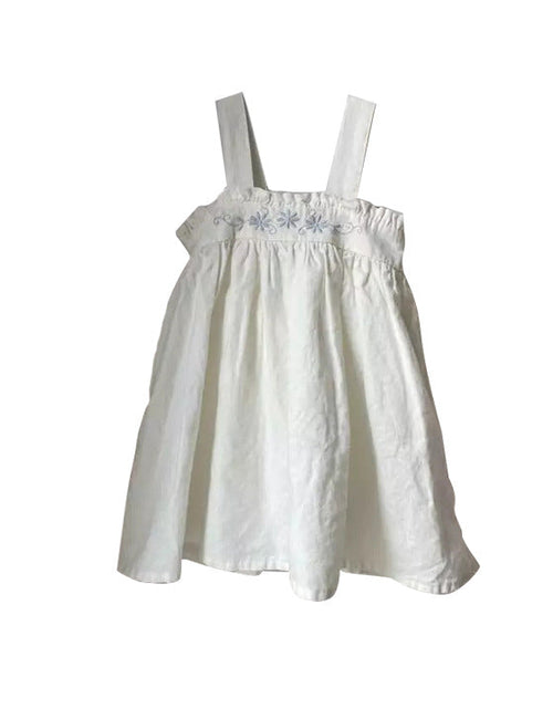 Load image into Gallery viewer, Baby Solid Color Embroidered Pattern Loose Dress &amp; Onesies With Hat by MyKids-USA™
