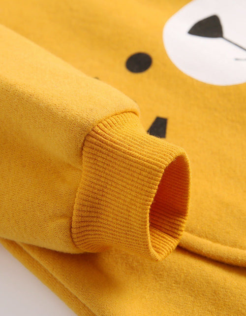 Load image into Gallery viewer, Baby Boy Cartoon Pattern Side Button Front Design Longsleeve Thick Rompers With Hat by MyKids-USA™
