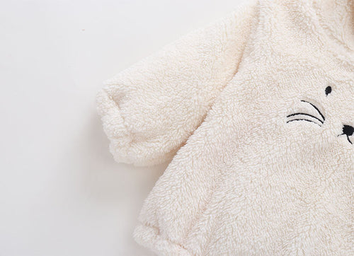 Load image into Gallery viewer, Baby Embroidered Pattern Rabbit Ear Design Thickened Onesies Bodysuit by MyKids-USA™
