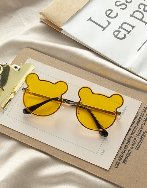 Load image into Gallery viewer, Girls Colorful Lenses Cartoon Frame Shape Fashion Sunglasses by MyKids-USA™
