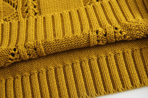 Load image into Gallery viewer, Baby Solid Color Hollow Carved Design Knitwear Sets by MyKids-USA™
