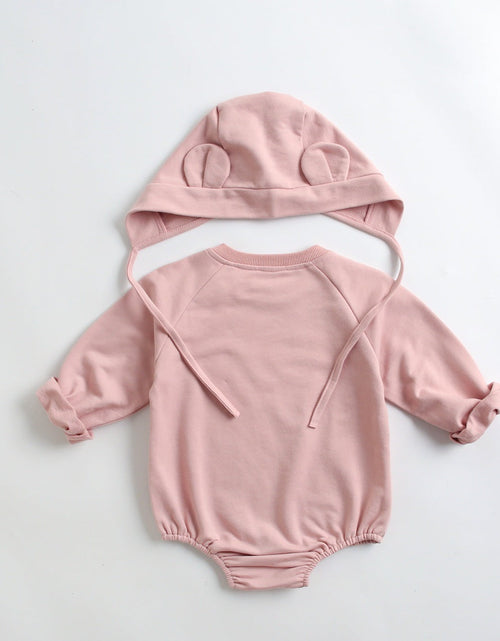 Load image into Gallery viewer, Baby 1pcs Cartoon Print Pattern Long Sleeved Cotton Triangle Onesies With Hat by MyKids-USA™
