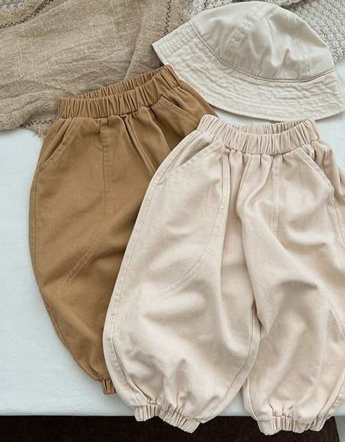 Load image into Gallery viewer, Baby Solid Color Quality Loose Casual Pants Trousers by MyKids-USA™
