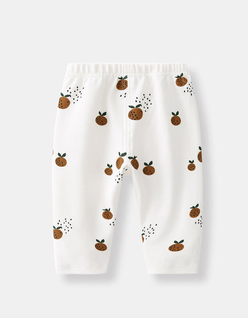 Load image into Gallery viewer, Baby 1pcs Allover Fruit Graphic Long Sleeve Bottoming Shirt &amp; Trousers Sets by MyKids-USA™
