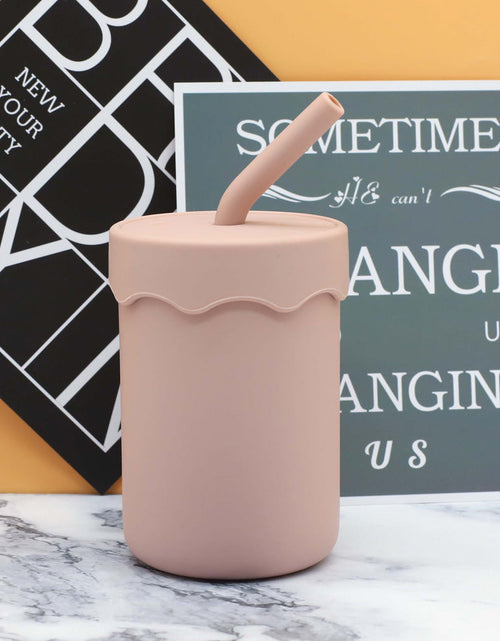 Load image into Gallery viewer, Baby Food Grade Silicone Straw Water Cup Training Leakproof Drop Resistant Drinking Cups by MyKids-USA™
