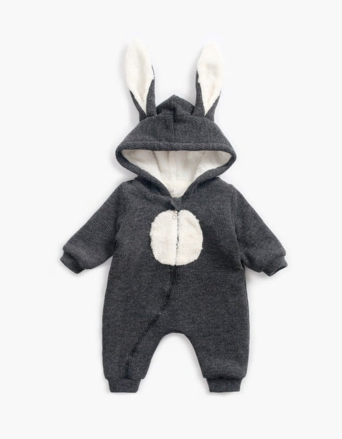 Load image into Gallery viewer, Baby Cartoon Shape Design Soft Fleece Thickened Romper In Autumn &amp; Winter by MyKids-USA™
