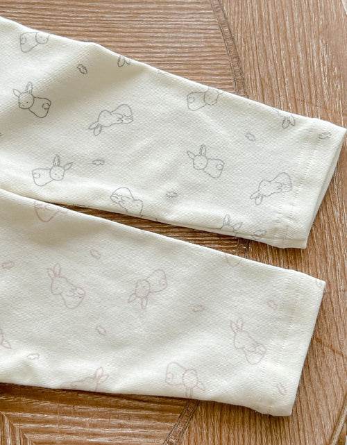 Load image into Gallery viewer, Baby Cute Bunny Graphic Long Sleeves Soft Cotton Bodysuit &amp; Hat by MyKids-USA™
