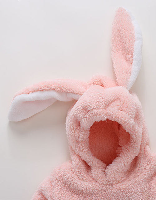 Load image into Gallery viewer, Baby Embroidered Pattern Rabbit Ear Design Thickened Onesies Bodysuit by MyKids-USA™

