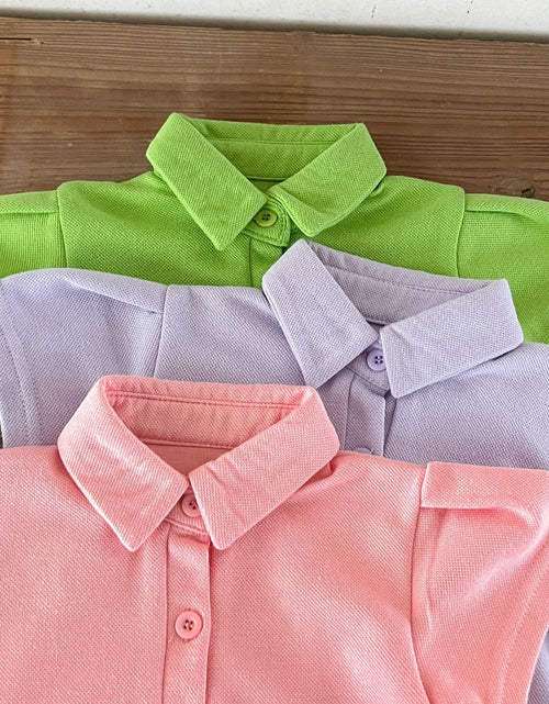 Load image into Gallery viewer, Baby Solid Color Polo Neck Summer Clothing Sets by MyKids-USA™
