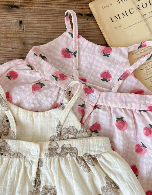 Load image into Gallery viewer, Baby Animal Print Sling Tops Combo Shorts Sets by MyKids-USA™
