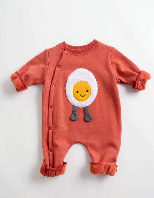 Load image into Gallery viewer, Baby Cartoon Pattern Side Snap Button Design Long Sleeved Romper by MyKids-USA™
