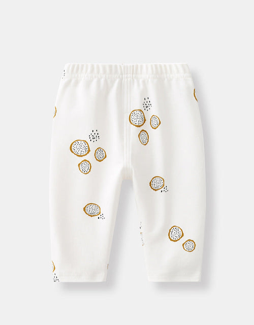 Load image into Gallery viewer, Baby 1pcs Allover Fruit Graphic Long Sleeve Bottoming Shirt &amp; Trousers Sets by MyKids-USA™
