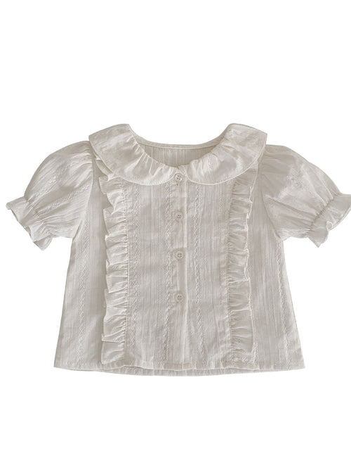 Load image into Gallery viewer, Baby Girl Solid Blouses Plaid Pattern Princess Skirt Sets by MyKids-USA™
