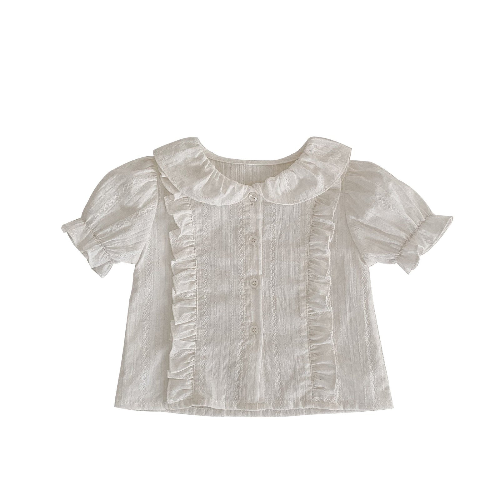 Baby Girl Solid Blouses Plaid Pattern Princess Skirt Sets by MyKids-USA™