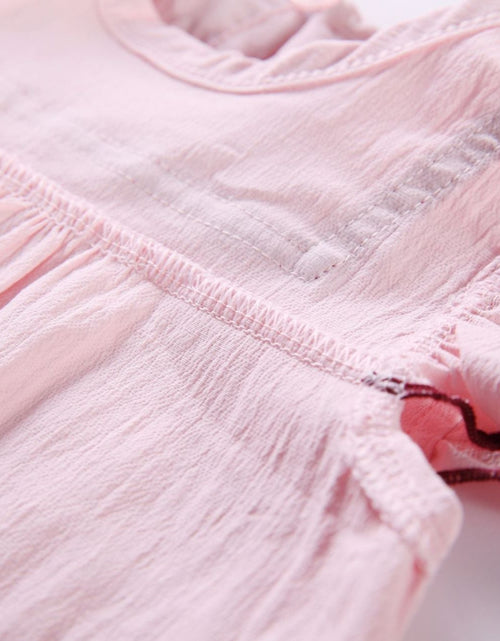 Load image into Gallery viewer, Baby 1pcs Contrast Tape Patched Frill Trim Sleeveless Onesies &amp; Hat by MyKids-USA™
