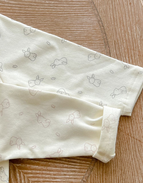 Load image into Gallery viewer, Baby Cute Bunny Graphic Long Sleeves Soft Cotton Bodysuit &amp; Hat by MyKids-USA™
