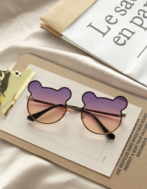 Load image into Gallery viewer, Girls Colorful Lenses Cartoon Frame Shape Fashion Sunglasses by MyKids-USA™

