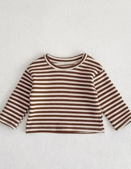 Load image into Gallery viewer, Baby Striped Shirt Combo Corduroy Fabric Cartoon Bear Embroidered Vest Bodysuit 2 Pieces Sets by MyKids-USA™
