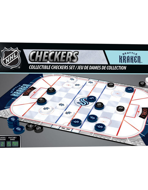 Load image into Gallery viewer, Seattle Kraken Checkers Board Game by MasterPieces Puzzle Company INC
