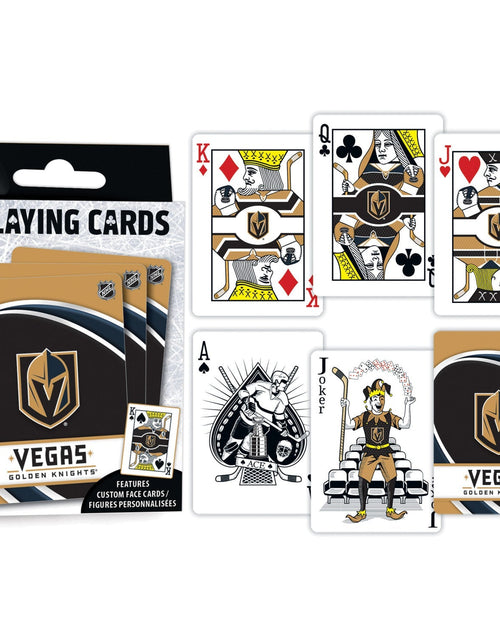 Load image into Gallery viewer, Las Vegas Golden Knights Playing Cards - 54 Card Deck by MasterPieces Puzzle Company INC
