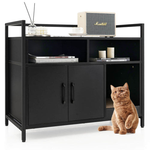 Load image into Gallery viewer, Hidden Cat Washroom with Double Doors and Scratch Cardboard
