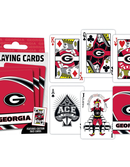 Load image into Gallery viewer, Georgia Bulldogs Playing Cards - 54 Card Deck by MasterPieces Puzzle Company INC
