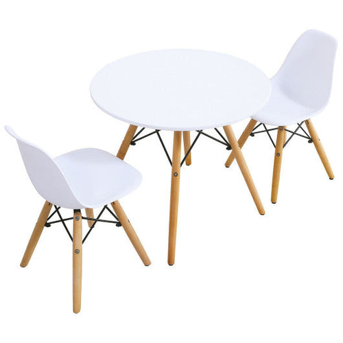 Load image into Gallery viewer, Kid's Modern Dining Table Set with 2 Armless Chairs
