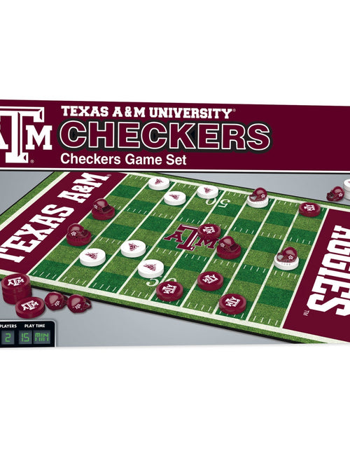 Load image into Gallery viewer, Texas A&amp;M Aggies Checkers Board Game by MasterPieces Puzzle Company INC
