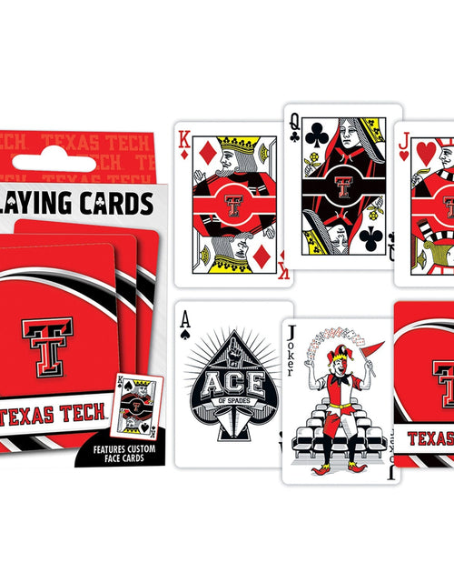 Load image into Gallery viewer, Texas Tech Red Raiders Playing Cards - 54 Card Deck by MasterPieces Puzzle Company INC

